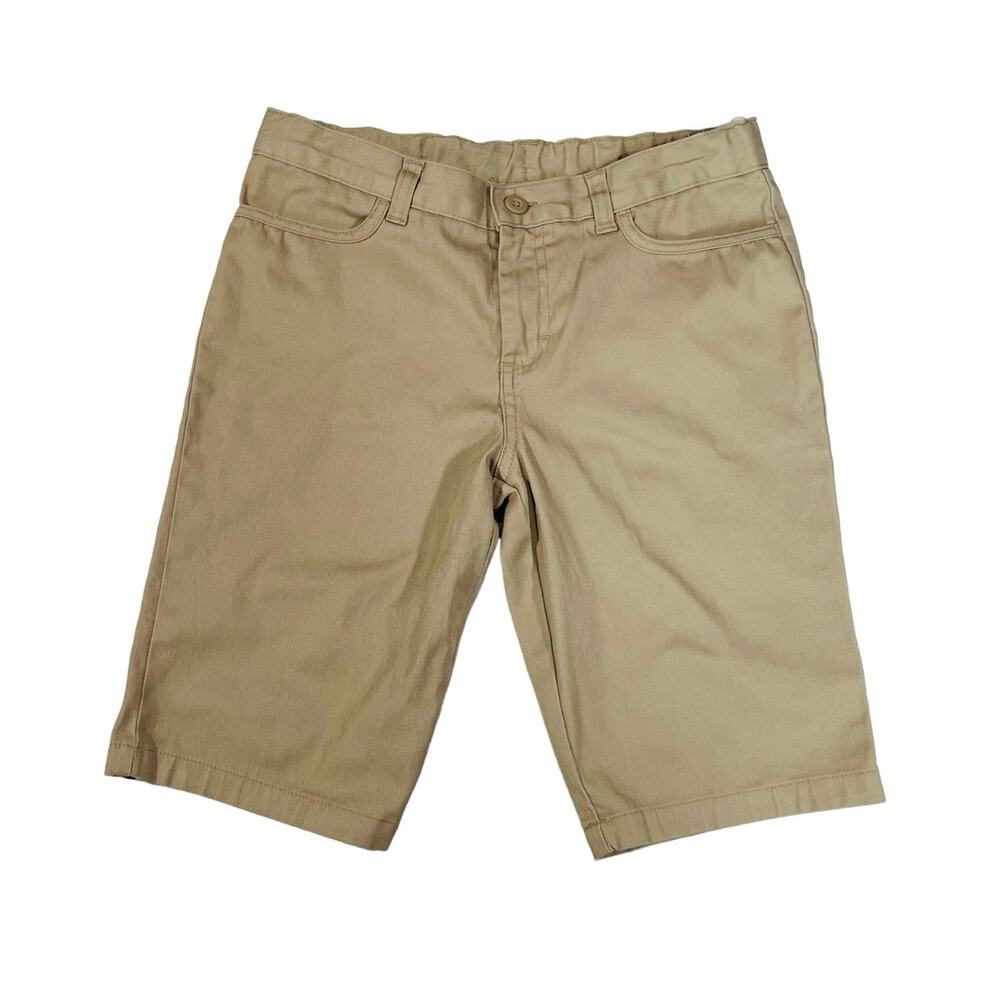 Classroom Girls Uniform Shorts Khaki Brown Style 5222 Adjustable Waist Size 12